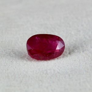 Piedra preciosa de rubí birmano antiguo natural sin calentar, talla ovalada, 4,67 quilates, con certificación GTL, para anillo y colgante