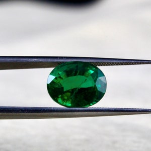 Top Natural Emerald Oval Cut 3.86 Carats 11X8mm Precious Gemstone Ring Pendant image 6