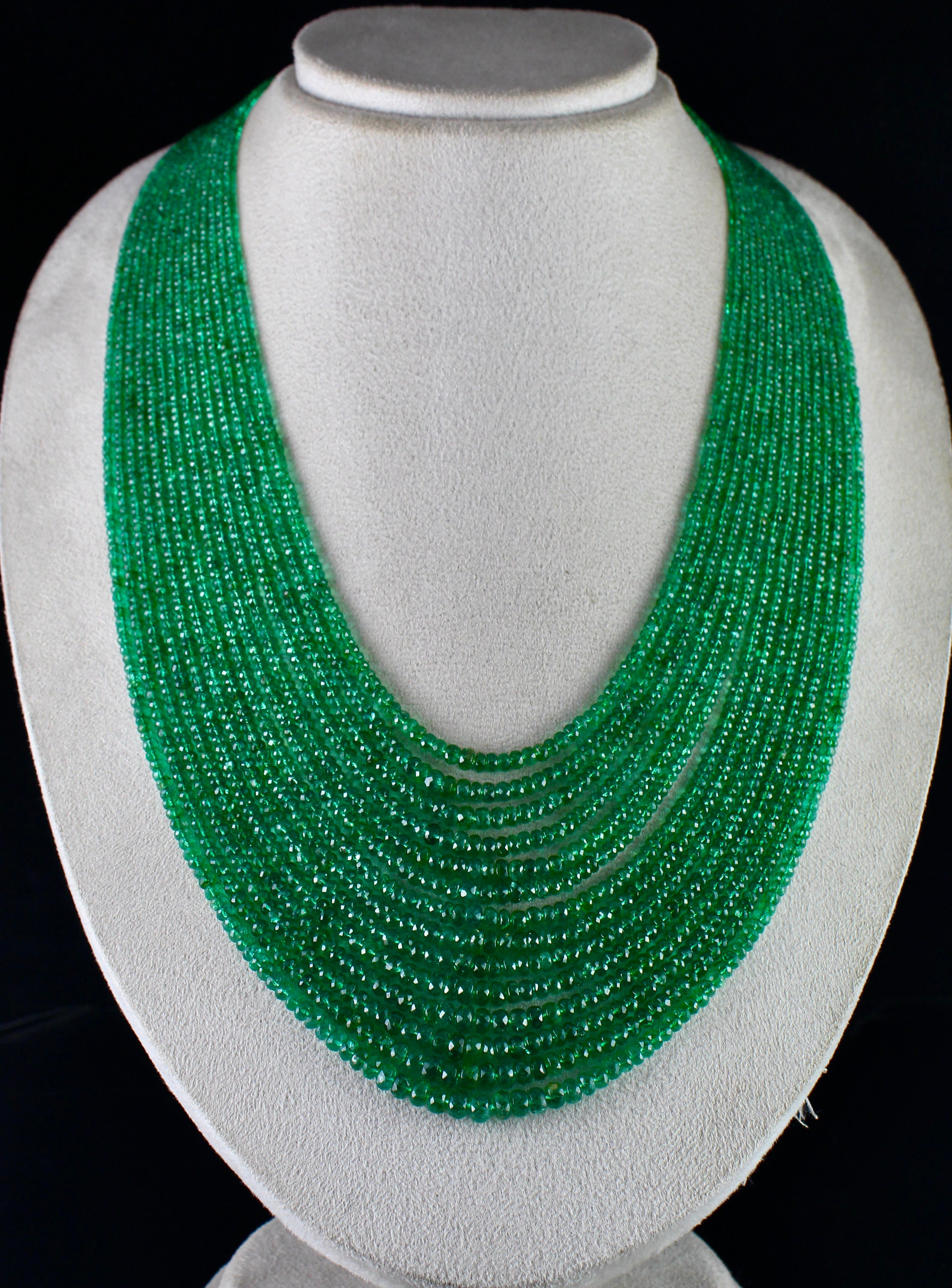 Collana Di Giada Verde Naturale Con Perle Di Giada - Foto 2