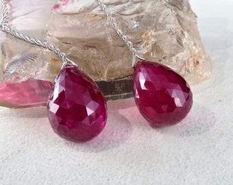 Certified Pink Tourmaline Rubellite Teardrop 114.50 Ct Pair Natural Gemstone Dangle Earring