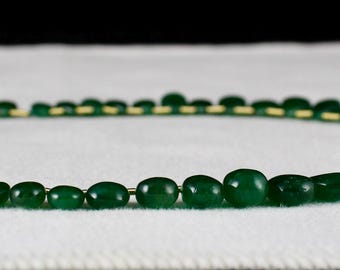 天然エメラルド ティアドロップネックレス – 94.58カラット