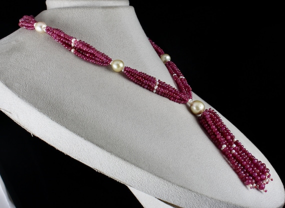 Natural Certified Burmese Ruby Round Gemstone Pea… - image 3