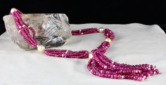 Natural Certified Burmese Ruby Round Gemstone Pea… - image 9