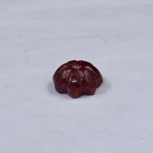 Best 9.11 Cts Old Mines NATURAL RUBY Carved Flower Gemstone For DESIGNING image 6