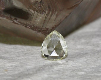 NATURAL Rose Cut DIAMOND Pear Shape 1.11 Carats GEMSTONE For Ring/Pendant