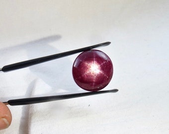 Natural 6 Line STAR RUBY Oval CABOCHON 21.35 Carats Gemstone For Ring Pendant