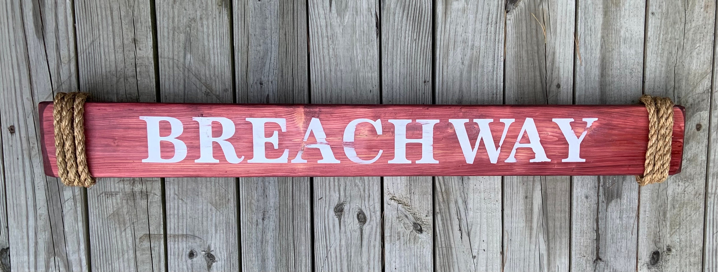 Personalized Sign / Nautical Sign / Rope Sign / Custom Wood Etsy