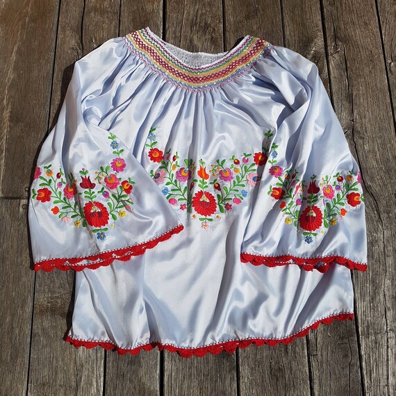 Vintage large Hungarian unique colour Blouse Flora