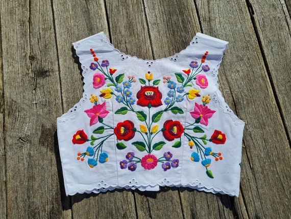 Traditional Hungarian handembroidered Vest, Waist… - image 1