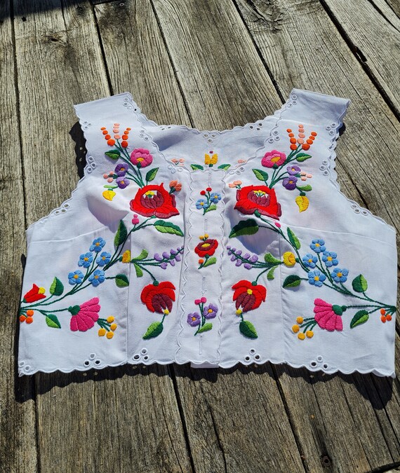 Traditional Hungarian handembroidered Vest, Waist… - image 7