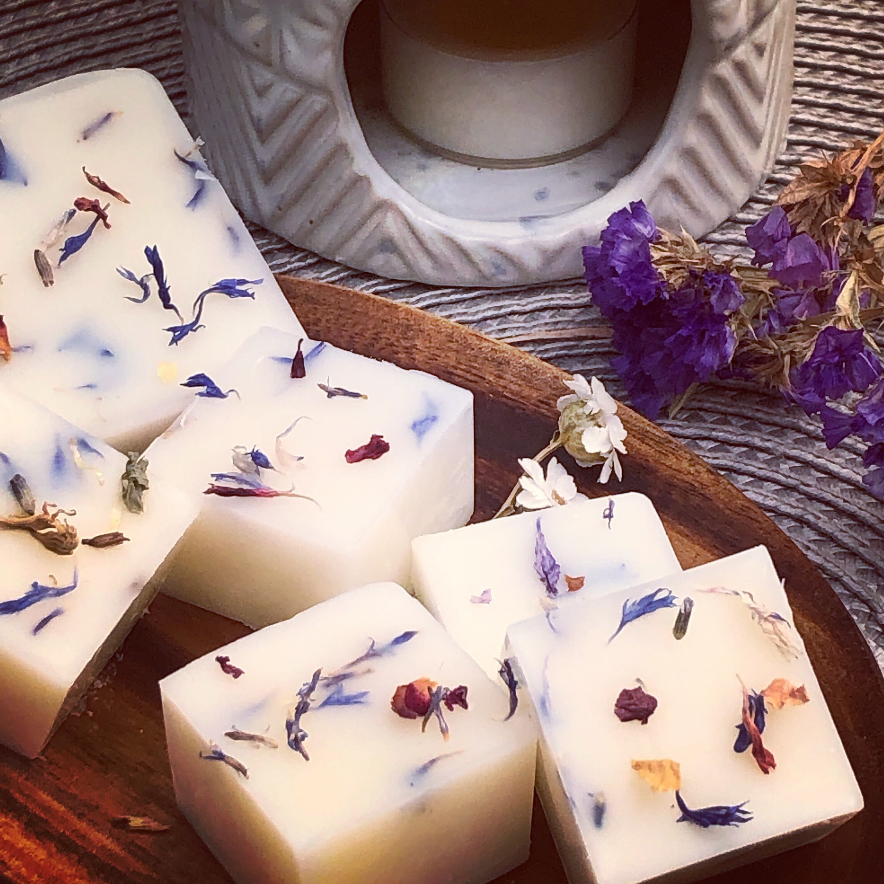Wax Melts with Natural Flower Petals Dried Flowers Summer Etsy