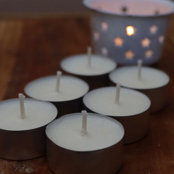 Natural Tea Lights Etsy UK