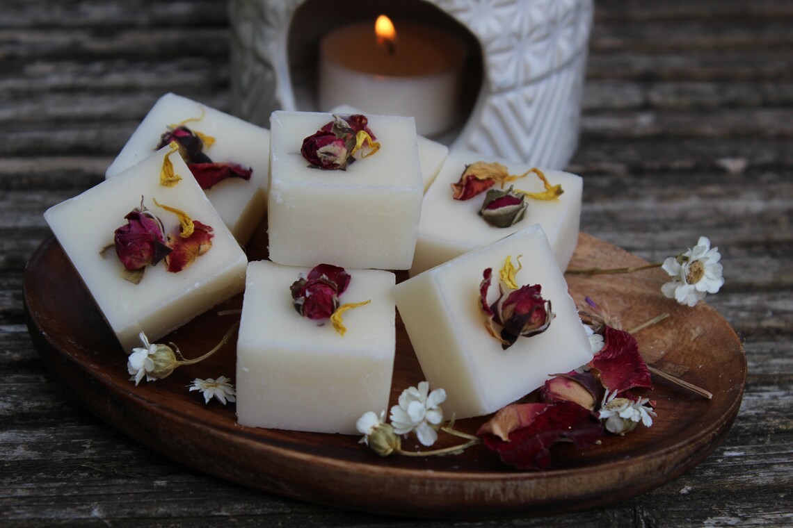 Wax Melts With Natural Flower Petals Dried Flowers Summer Etsy