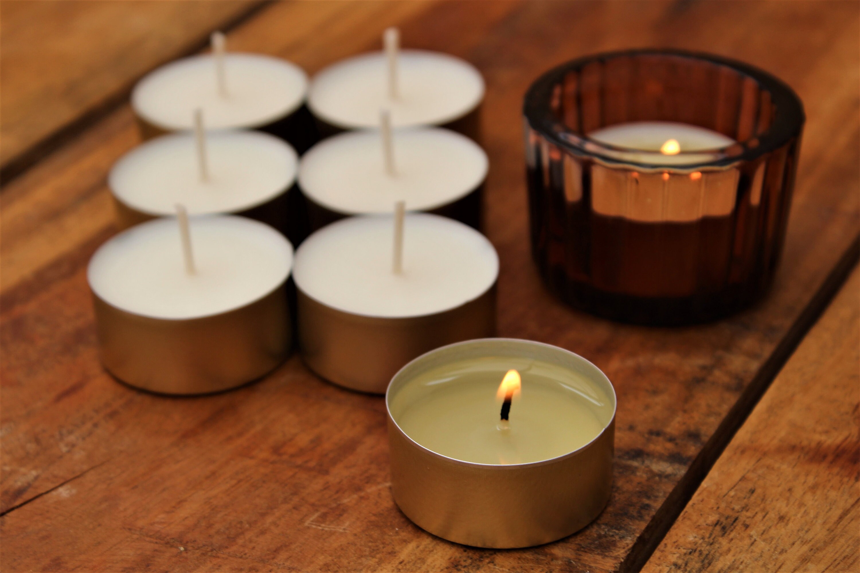 Unscented Soy Wax Tealights 100 Natural Soy 56 Hour Clean Etsy UK