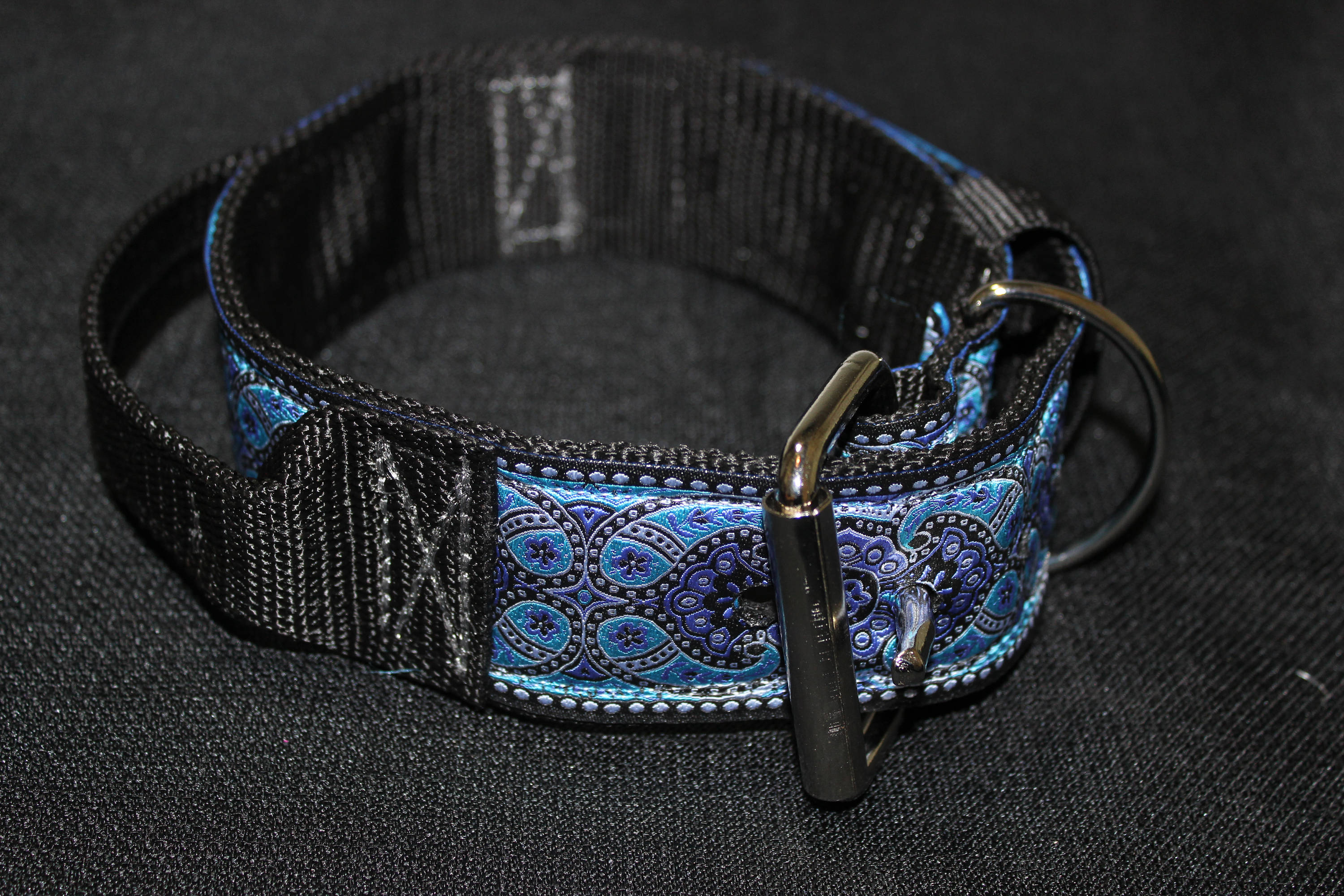 Custom 2 Flat Buckle Dog Collar With Handle Etsy
