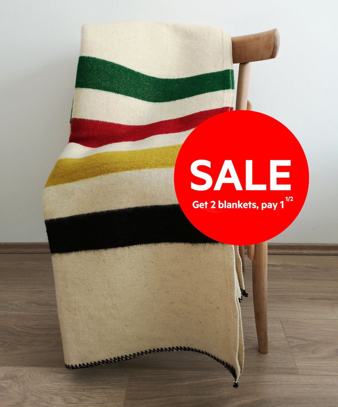 Hudsons Bay Blankets,replica,point Throw, Twin 100 Wool Blanket,thick