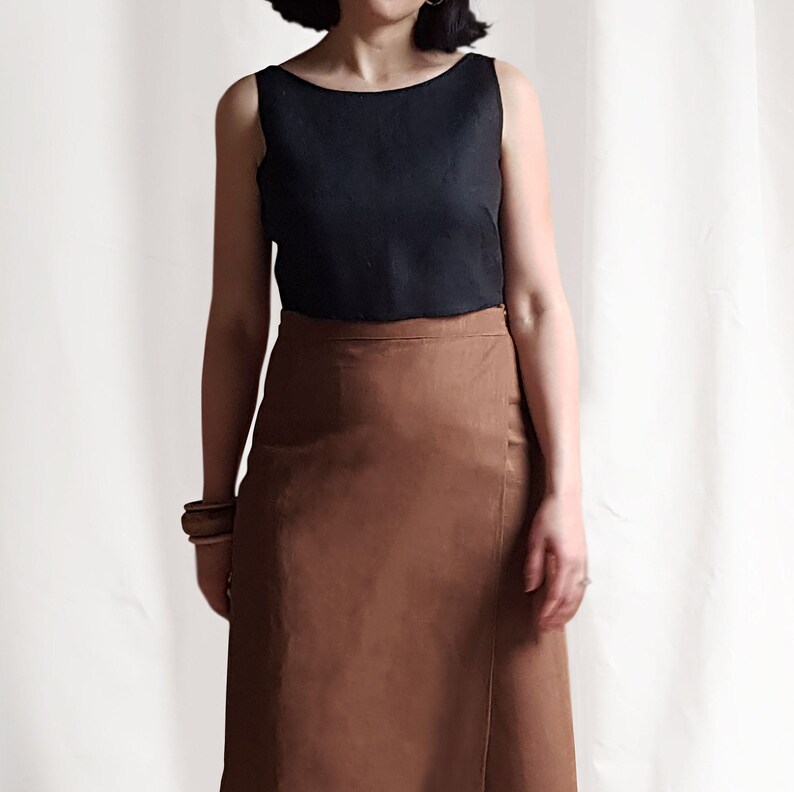 linen backless top