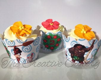Moana Cupcake Etsy Moana Cupcake Etsy