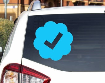 Twitter Verification Vinyl Decal for Cars and Laptops