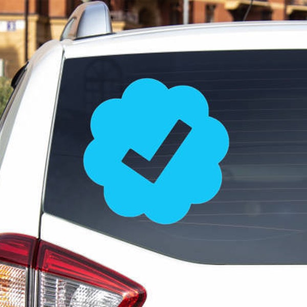 Twitter Verification Vinyl Decal for Cars and Laptops
