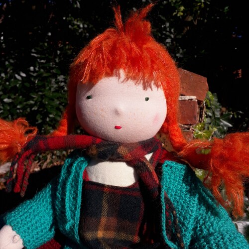 Pippi Longstocking,walford doll,character doll,Eco doll,Stainer doll,18inch doll,Cloth shops doll,limb doll,simple doll.