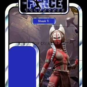 Shaak Ti The Force Unleashed Star Wars Vintage Style Custom Cardback