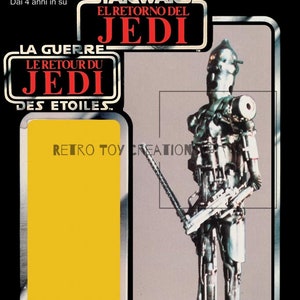 IG-88 TRI-LOGO Vintage Star Wars Reproduction Cardback