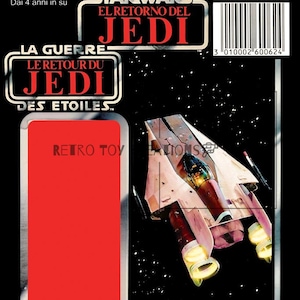 A-Wing Pilot TRI-LOGO Vintage Star Wars Reproduction Cardback