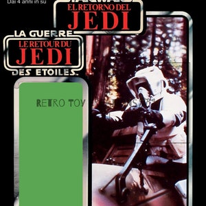 Biker Scout TRI-LOGO Vintage Star Wars Reproduction Cardback
