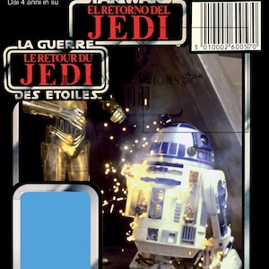R2-D2 with Pop-Up Saber TRI-LOGO Vintage Star Wars Reproduction Cardback