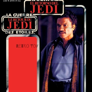 Lando Calrissian TRI-LOGO Vintage Star Wars Reproduction Cardback