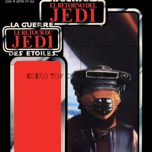 Leia Boushh TRI-LOGO Vintage Star Wars Reproduction Cardback