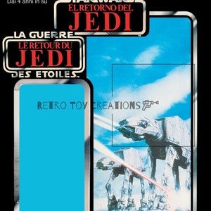 AT-AT Commander TRI-Logo Vintage Star Wars Reproduction Cardback