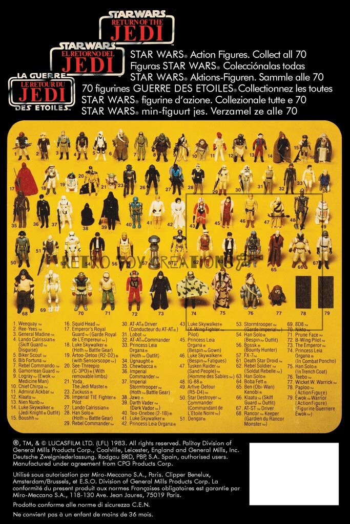 Awing Pilot TRILOGO Vintage Star Wars Reproduction Cardback Etsy