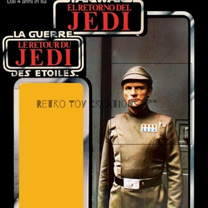 Imperial Commander TRI-LOGO Vintage Star Wars Reproduction Cardback