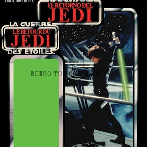 Luke Throne Room Duel TRI-LOGO Vintage Style Star Wars Custom Cardback