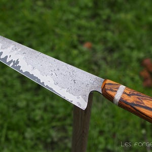 Gyuto 221mm, go-maï damas et bocote