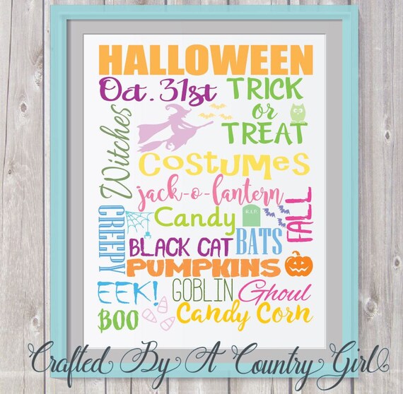 Download Halloween Subway Art Svg Vinyl Cut File Witch Bat Pumpkin Trick Or Treat Silhouette Cricut Wall Decal Scrapbook Witches Spooky By Crafted By A Country Girl Digital Designs Catch My Party