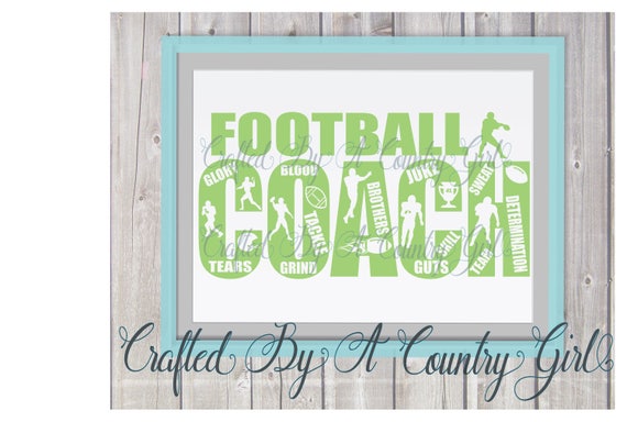 Download Football Coach Svg Digital Design Cut File Svg Cuttable Silhouette Cricut Studio Football Player Football Team Sports Jr Tackle By Crafted By A Country Girl Digital Designs Catch My Party