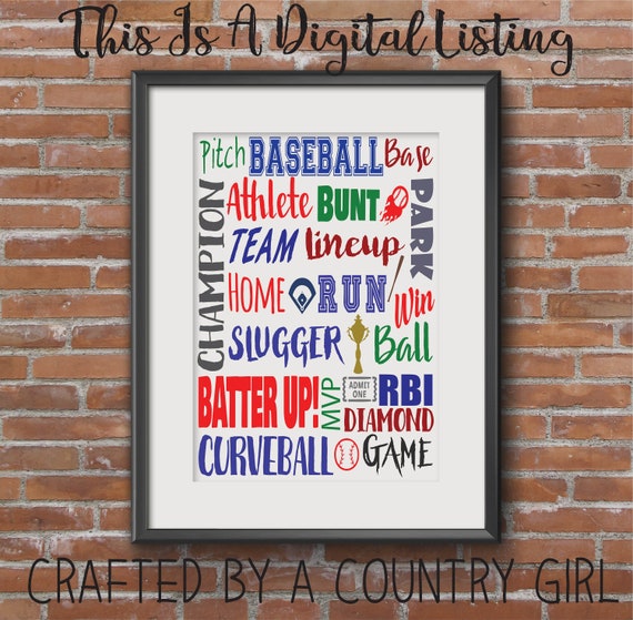 Download Baseball Subway Art Svg Home Run World Series Cubs Base Ball Digital Cut File Silhouette Cricut Vinyl Yeti Decal Cuttable By Crafted By A Country Girl Digital Designs Catch My Party