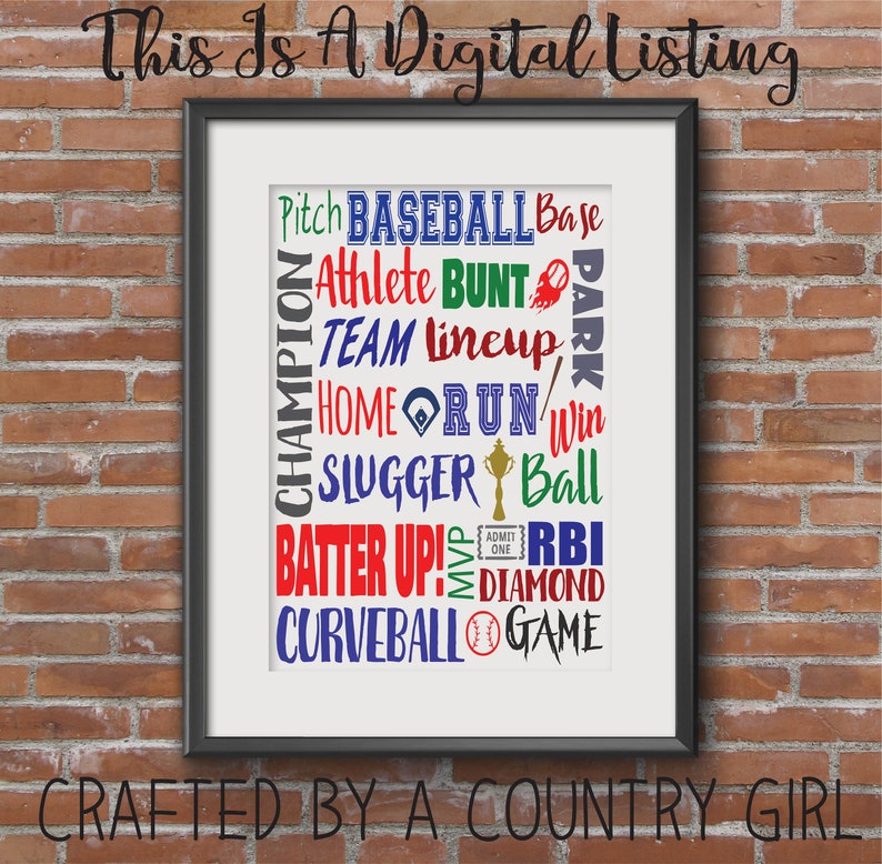 Download Baseball Subway Art SVG Home run world series cubs base | Etsy
