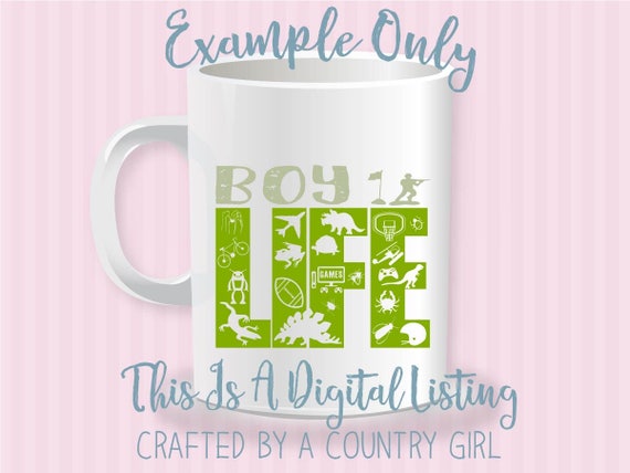 Boy Life Svg Vinyl Cut File Dinosaur Football Gamer Boys Robot Silhouette Cameo Scrapbook Airplane Basketball Yeti Decal By Crafted By A Country Girl Digital Designs Catch My Party
