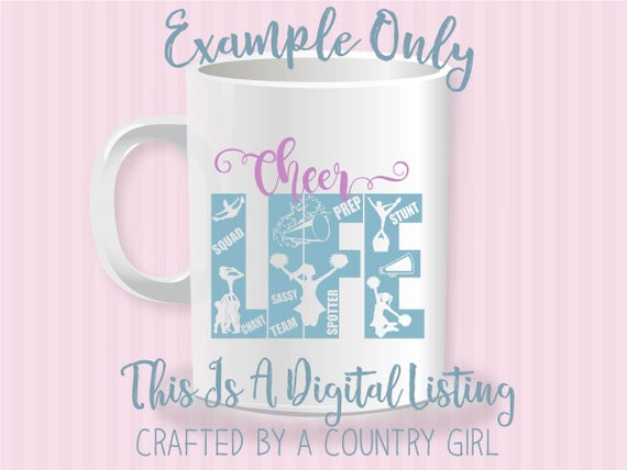 Download Cheer Svg Cheerleader Svg Vinyl Cut File Life Design Cheerleading Svg Files For Cricut Svg Files For Silhouette By Crafted By A Country Girl Digital Designs Catch My Party