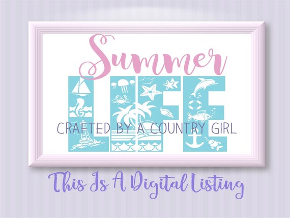 Download Summer Life Svg Ocean Beach Summer Palm Trees Nautical Silhouette Cameo Vinyl Cut File Scrapbook Die Cut Life Design Yeti Decal By Crafted By A Country Girl Digital Designs Catch My