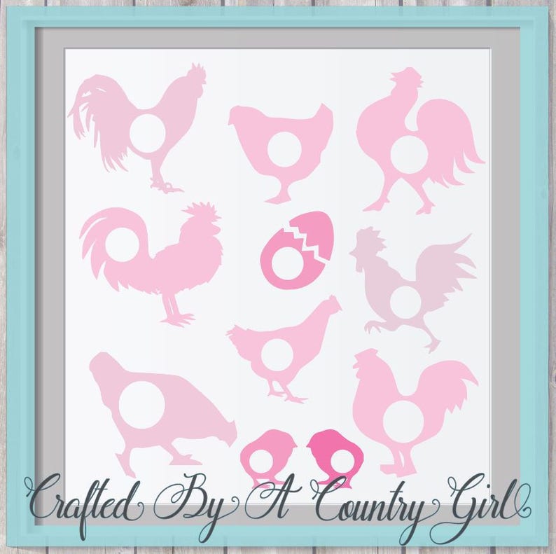 Download Chicken Monogram Svg Bundle Digital Design Cut File Yeti Etsy