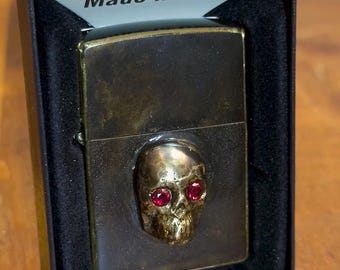 Zippo Lighter with custom "Skull" design #6