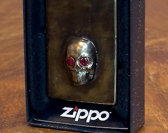 Zippo Lighter with custom "Skull" design #3