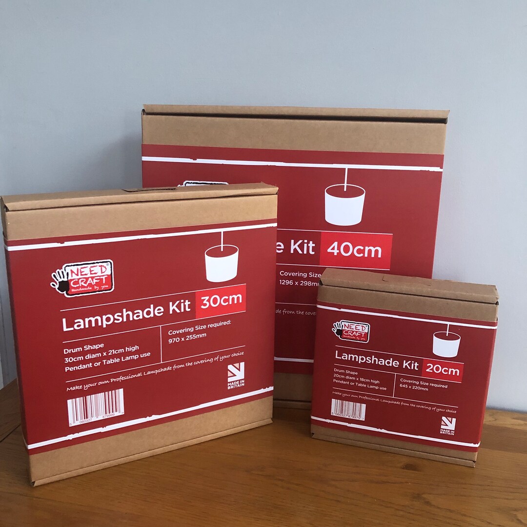 Lamp Shade Kit DIY Lampshade 3 X Sizes. Just Add Fabric to Suit Your Decor Etsy UK