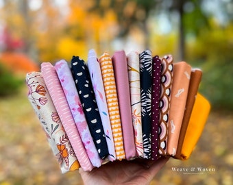 Autumn Sky Fat Quarter Bundle, Adorable Woodland Nursery Fabric Bundle, Quilting Fabric | Weave & Woven