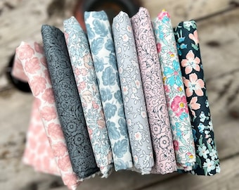 Collector's Garden Collection | Liberty of London Fat Quarter Bundle, Quilting Cotton Fabric | Weave & Woven